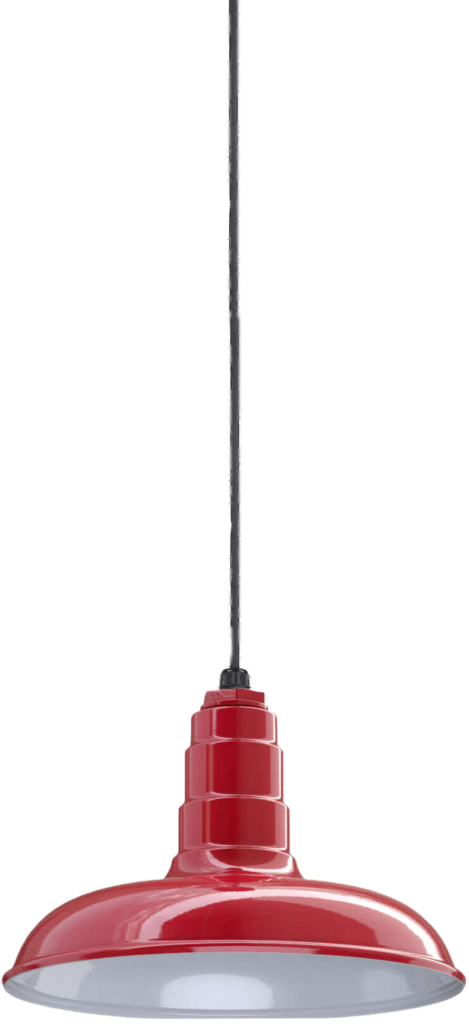 Malibu Color Red Interior Color White with a 4 ft Black Cord